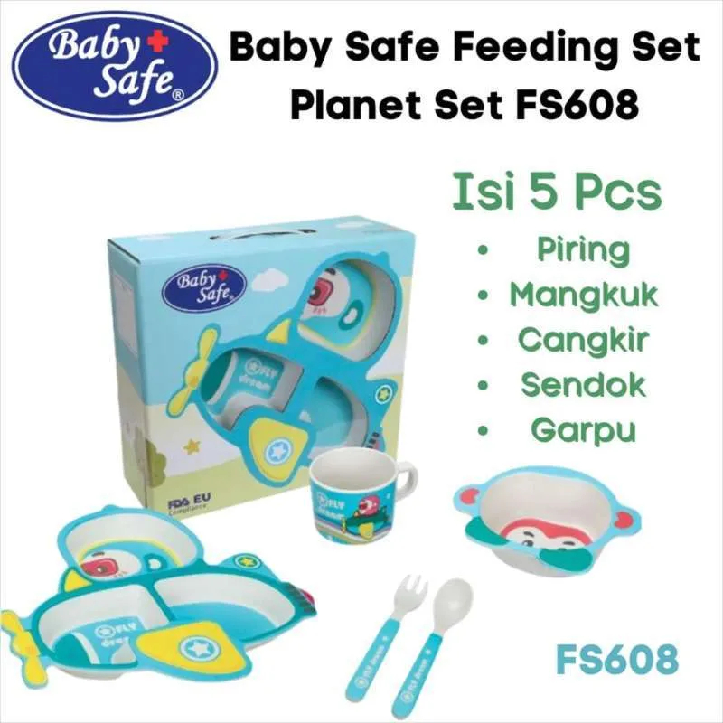 Mangkok Makan MPASI Alat Makan Bayi Piring Perlengkapan Baby Safe Feeding Set