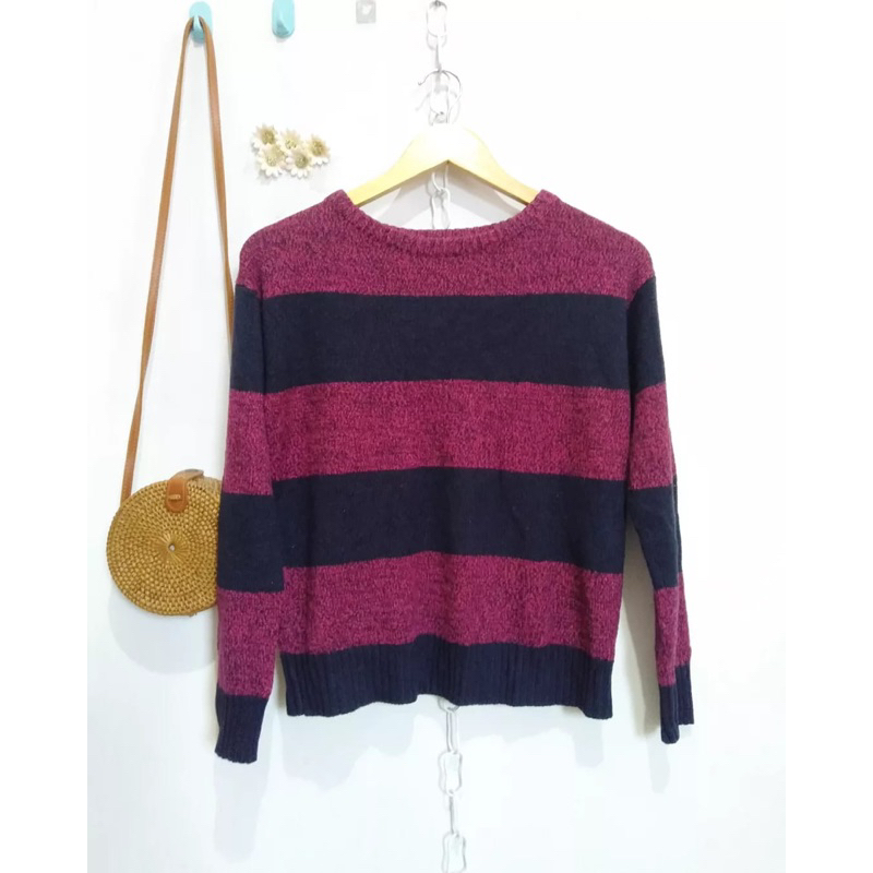 Sweater Rajut 2tone