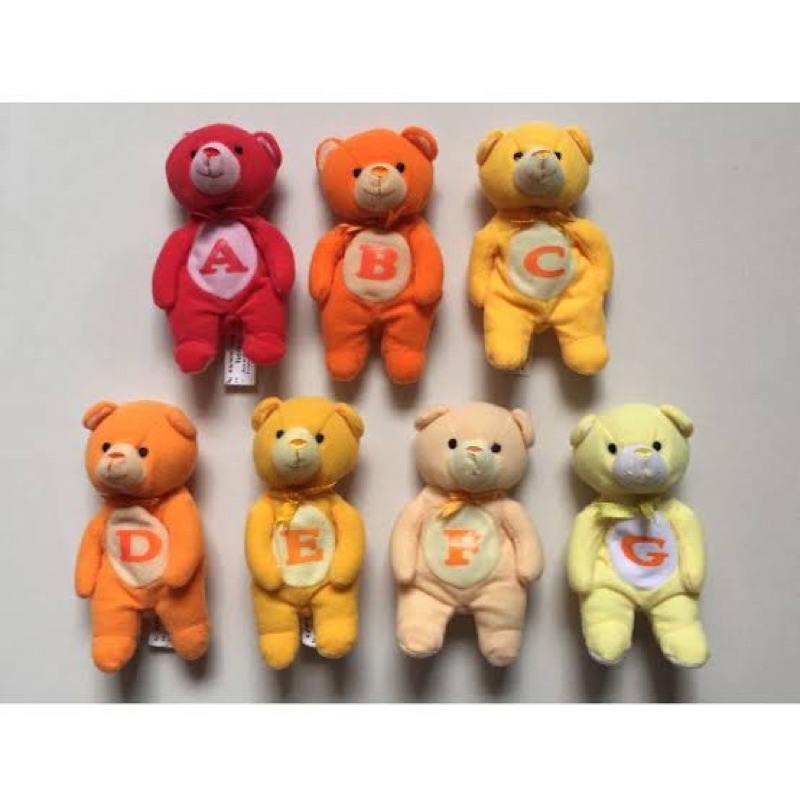 Boneka Alphabet Teddies Mcd (Hadiah McDonald’s)