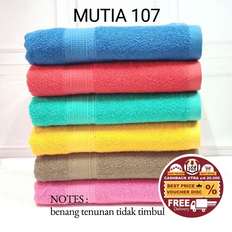 Handuk Mandi Dewasa MUTIA JUMBO BESAR uk 70x140 cm TEBAL 390gr Handuk Mandi Hotel Premium Full Katun 100% Handuk Abu2 Brown Biru Navy Coklat Green Grey Hijau Kuning Merah Orange Pink Ungu Putih Purple Red Yellow White