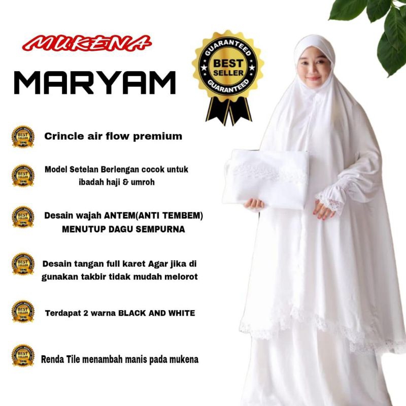 MUKENA MARIYAM STELAN BERLENGAN