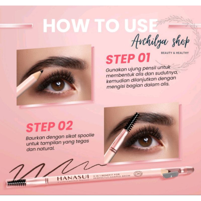 HANASUI Eyebrowtiful Pencil | Pensil Alis