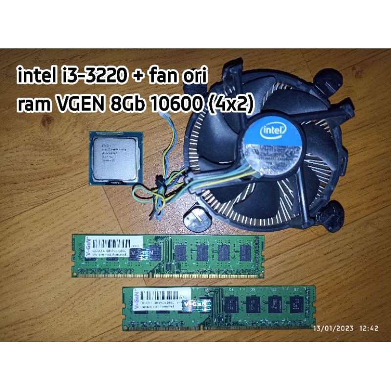 i3-3220 & RAM VGEN 8gb ddr3 pc10600