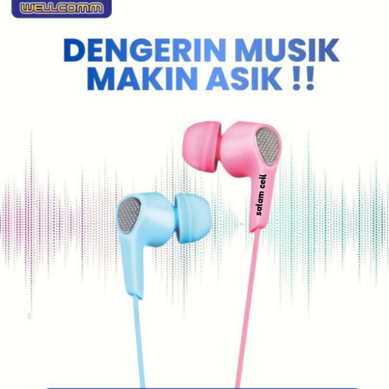 Headset Wellcomm BS-02 Xtra Bass Original Wellcomm Bs02 Garansi Resmi