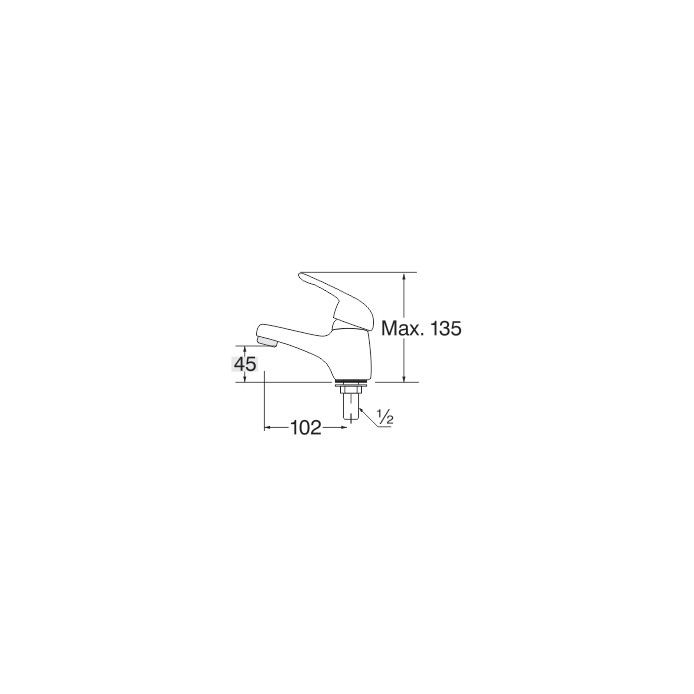 san ei Y501R original kran wastafel up down single lever