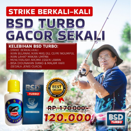 Umpan - BSD Turbo - Essen Mancing - Essen Ikan Mas - Lebih Cepat STRIKE - Nila Mujaer Belanak Lele P