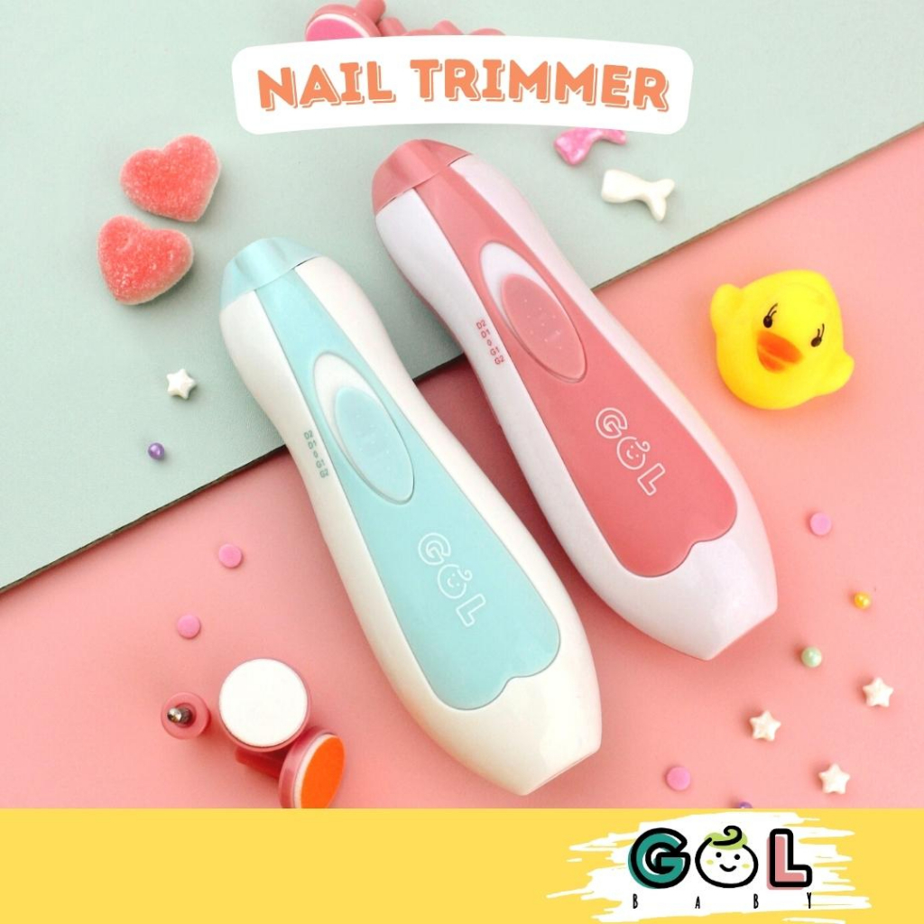 Gunting Kuku Elektrik Bayi &amp; Dewasa Electric Nail Trimmer Manicure Set pemotong kuku bayi