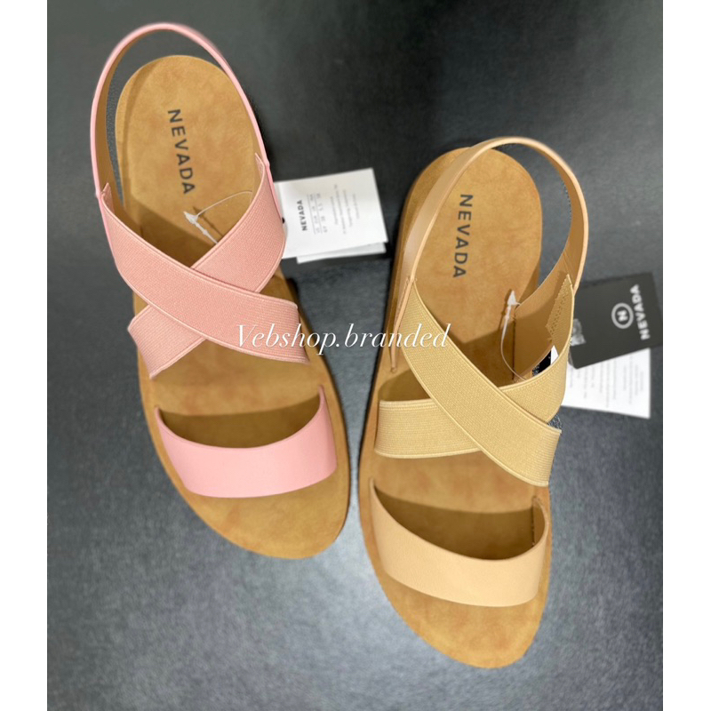 sandal wanita tali belakang sling strap karet brand NEVADA ORI matahari dept store