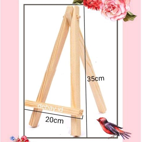 Wooden Easel Tripod/Stand Kanvas lukis/Tempat Lukis