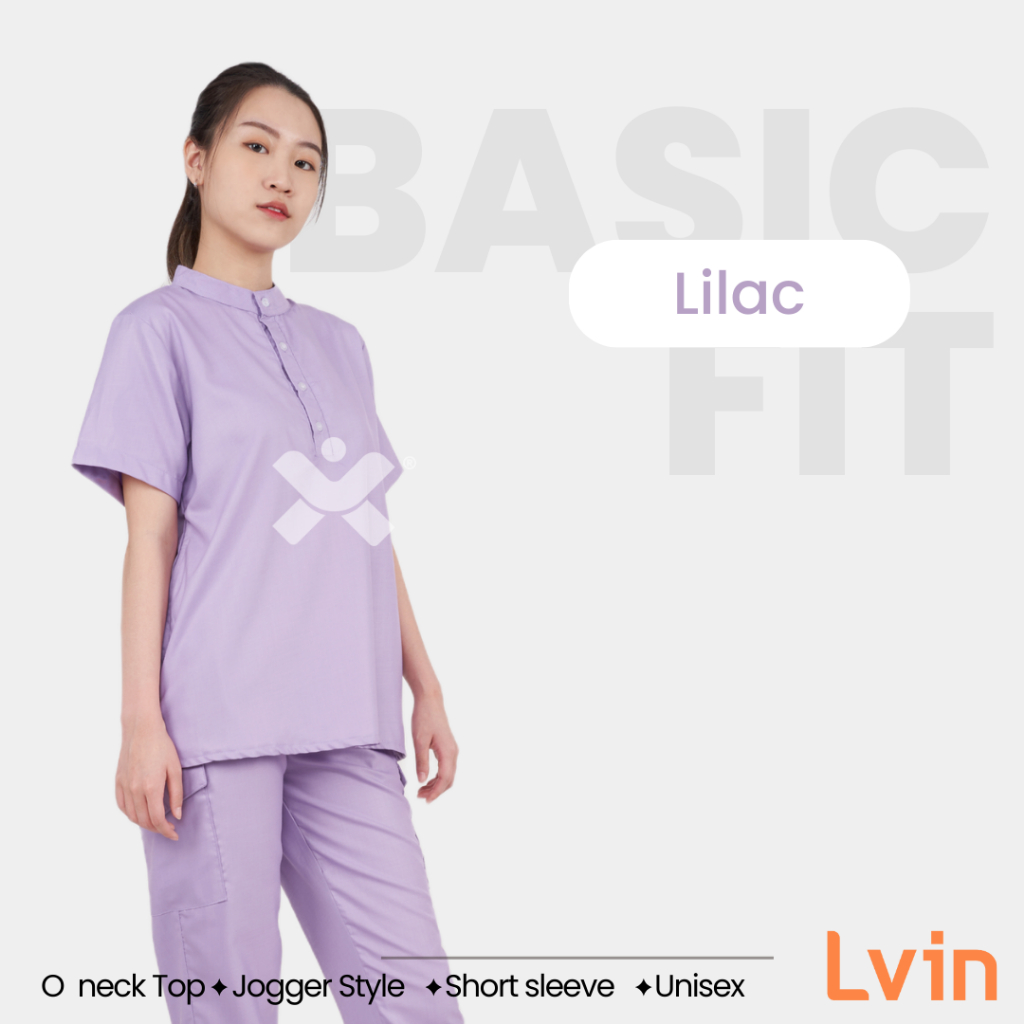 [ Lvin ] Vol III -  Baju OKA Kerah Bulat Celana Joger / Baju Jaga /Set Baju Celana Jaga Oka / Dokter Lengan Pendek / Baju OK / Doctor's Scrub