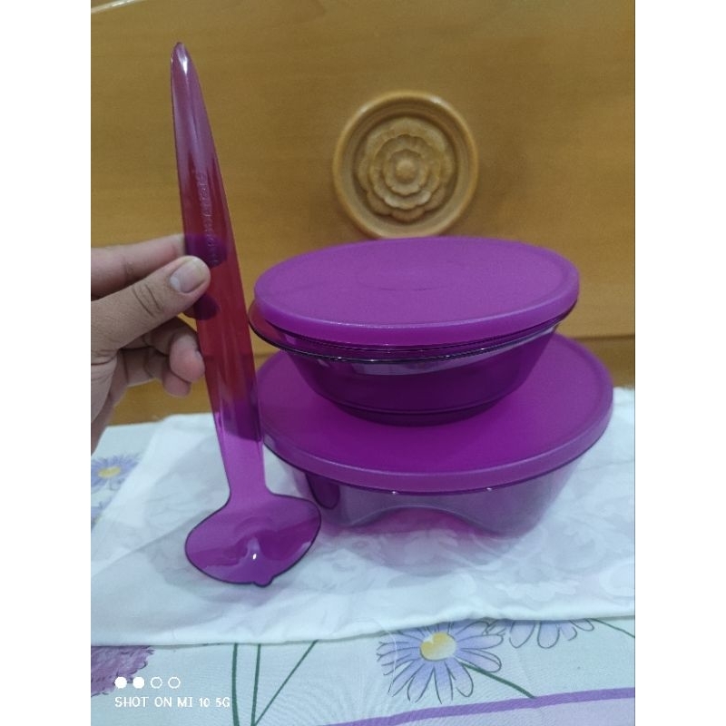 1 Set 3s Bowl Purple Tupperware