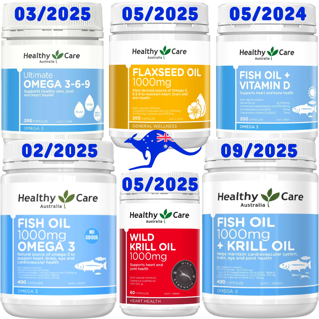 Jual Healthy Care Fish Oil 1000mg Omega 3 400 Capsules Minyak Ikan