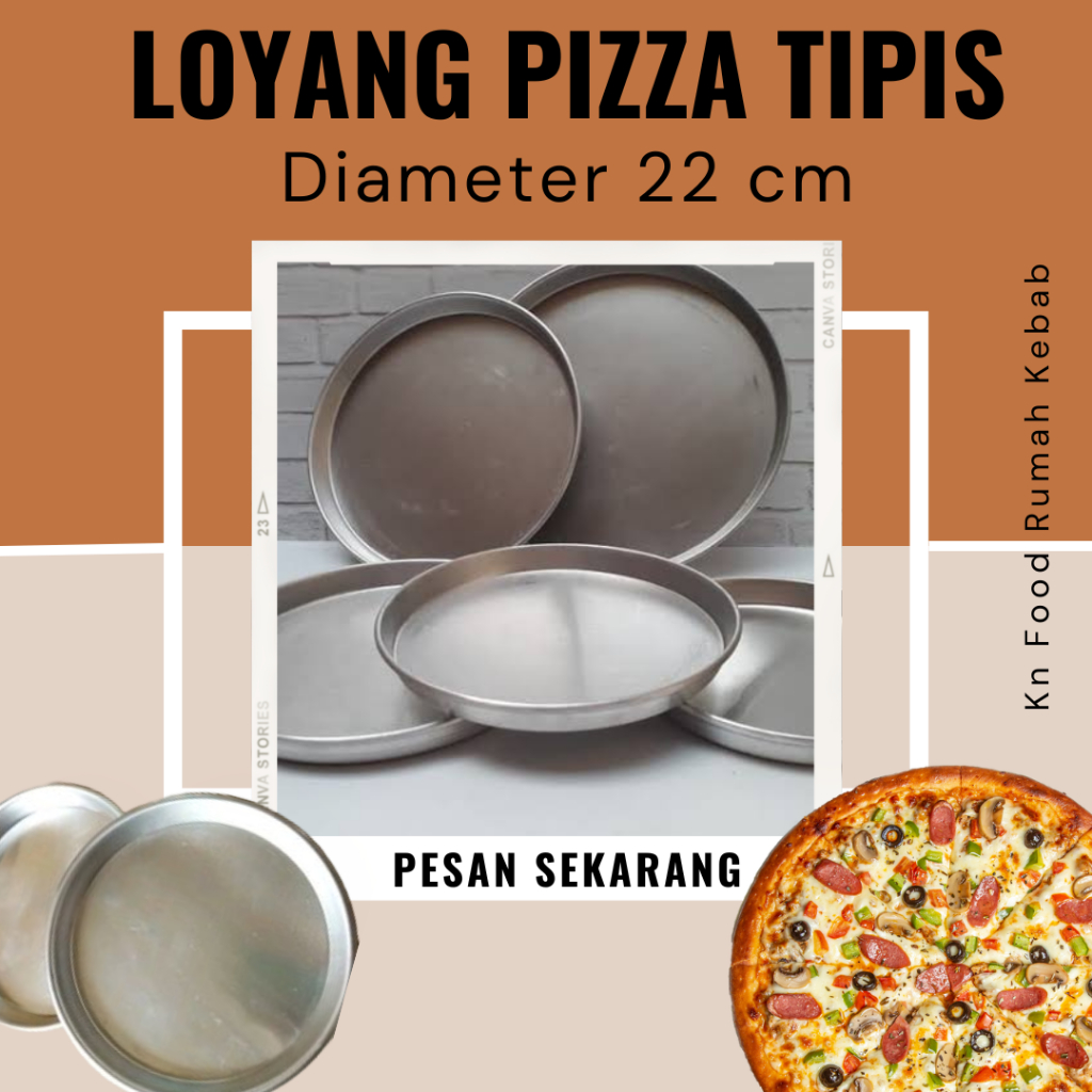 Loyang Pizza - Alumunium - Loyang Pizza 22 cm - Loyang Pizza