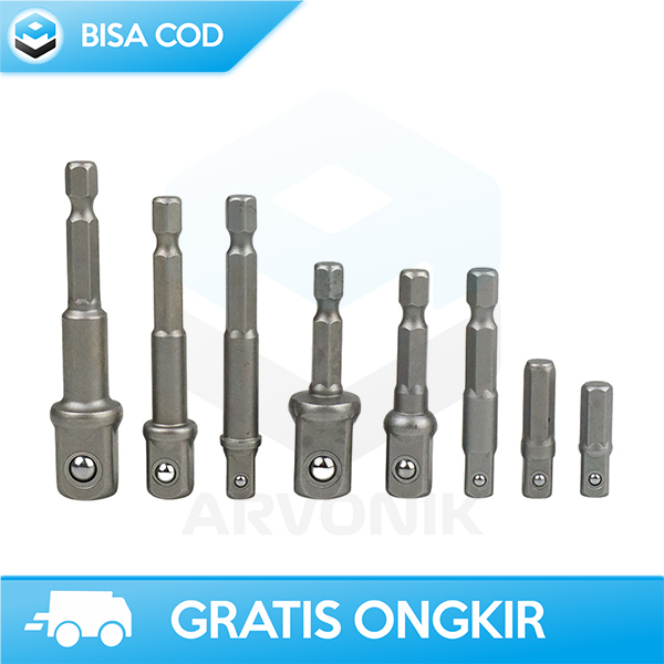 MATA OBENG ELEKTRIK 1/4 HEX MATERIAL BAJA VANADIUM BY TAFFWARE 8PCS