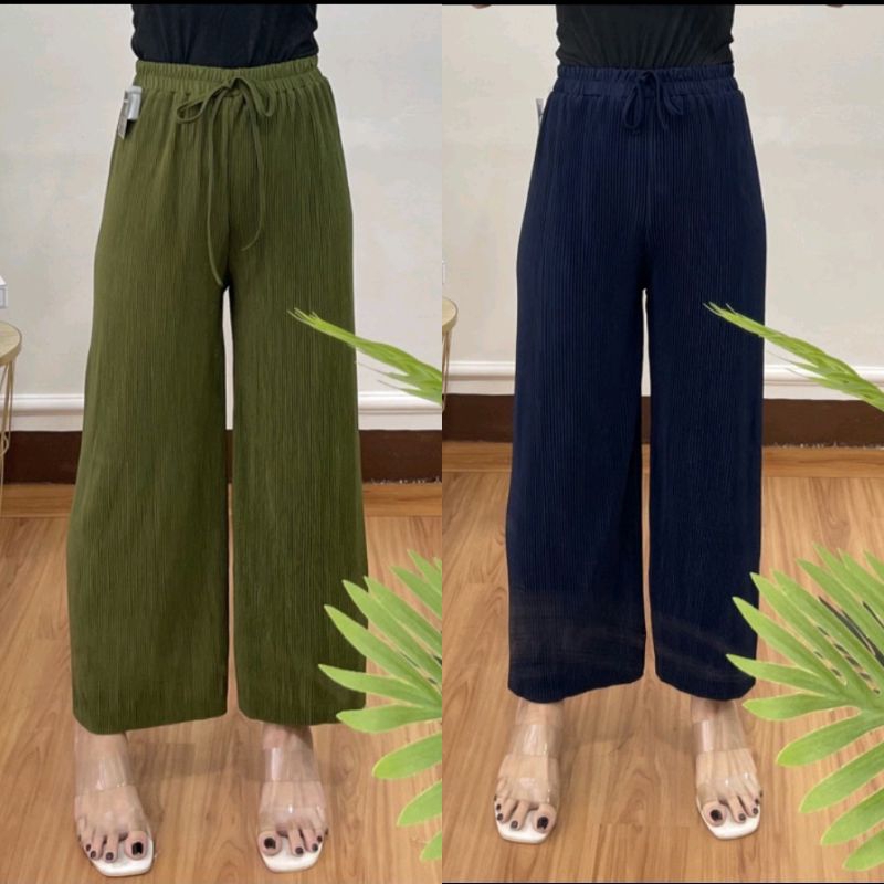 CELANA KULOT LIDI PLISKET UKURAN STANDAR DARI BB 40KG SAMPAI BB 60KG BAHAN HYGET PINGGANG FULL KARET FARIASI TALI / KULOT PLISKET LIDI BUKAN UKURAN JUMBO PANJANG CELANA 90CM