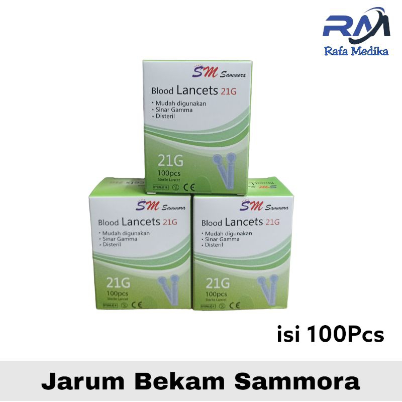 Jarum Bekam Sammora   Lancet Bekam 21G Sammora  Jarum Bekam