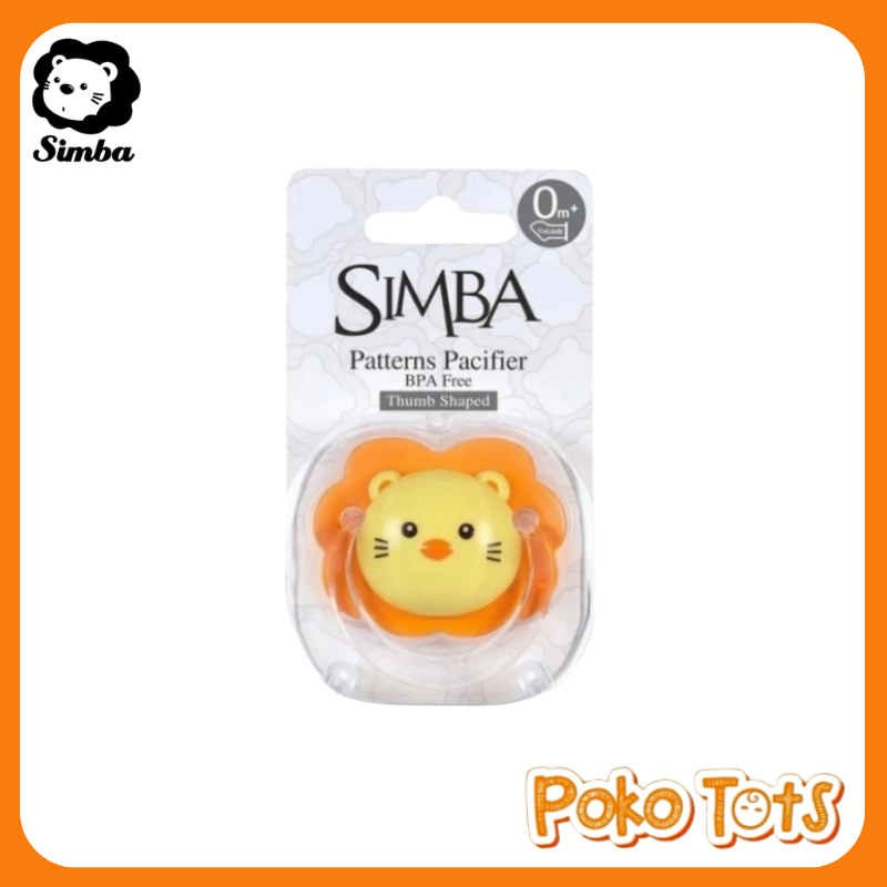 Simba Thumb Shaped Pacifier With Case 0-6m Soother Pacifier Empeng Bayi Simba