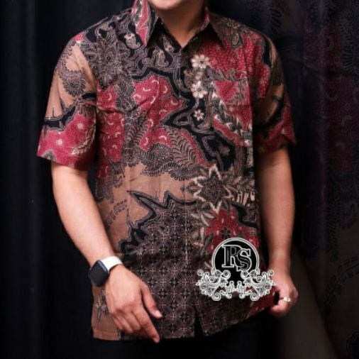 ¶π&quot;BOS BATIK&quot;479 MOTIF mahkota merah maroon 021 RISNA BATIK HBR04