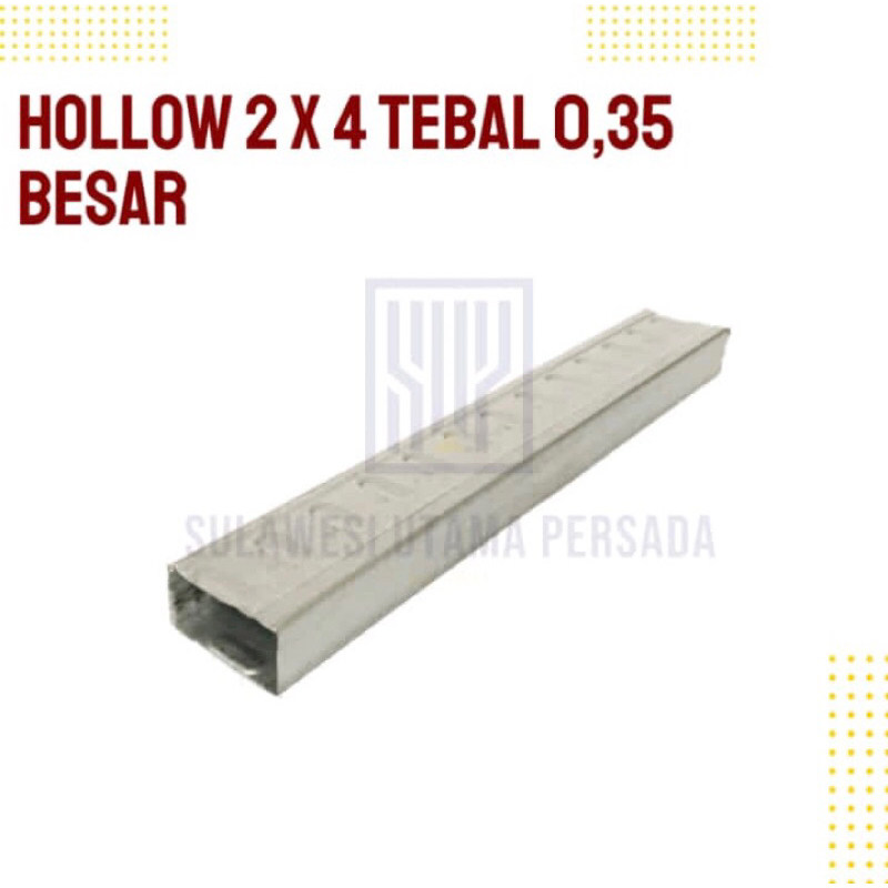 BESI HOLLOW 2 x 4 BESAR TEBAL 0.35