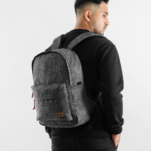 I Quit Tas Ransel Kasual Laptop Pria Wanita Kanvas Klasik | Backpack Sekolah Kerja Simple Basic Rave