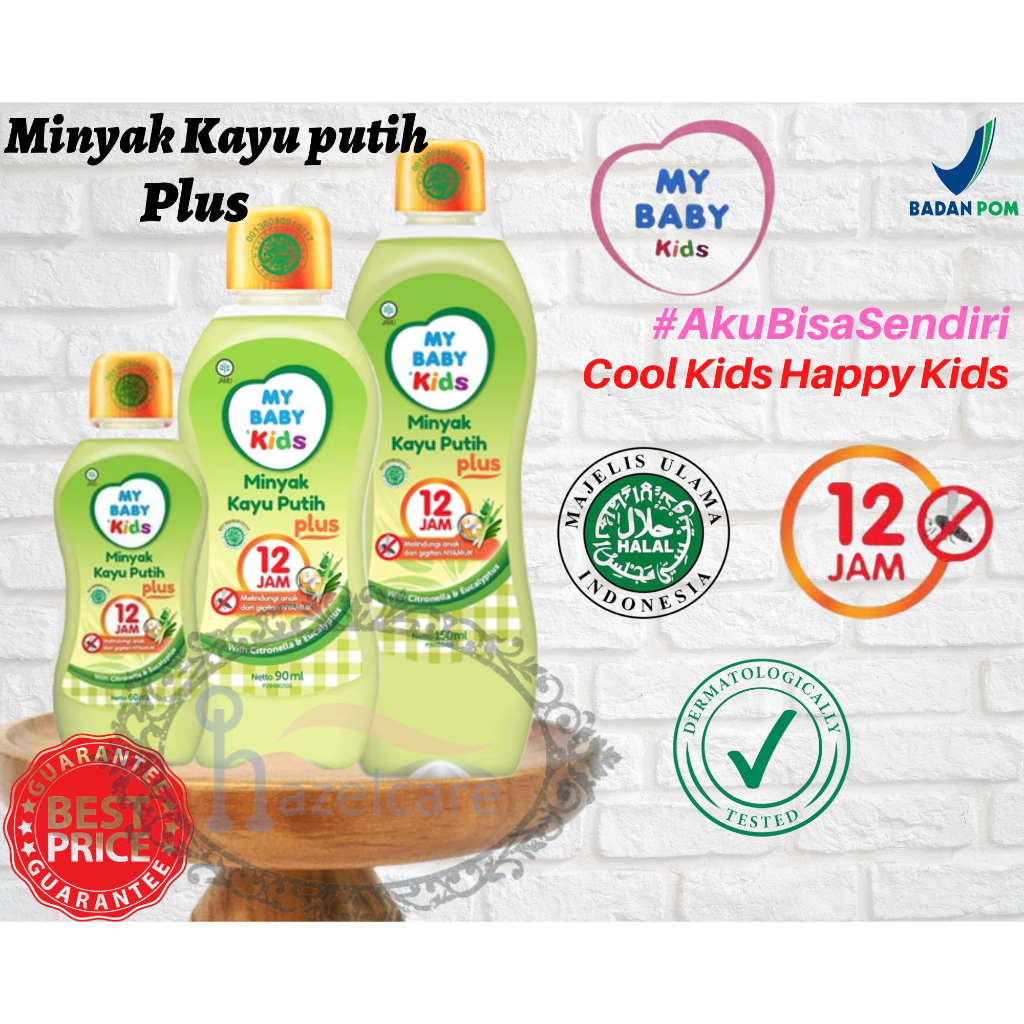 HAZELCARE My Baby Kids Minyak Kayu Putih Plus 60ml / 90ml 60 ml 90 ml /150ml 150 ml