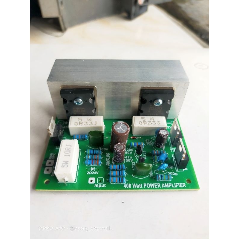 Kit Power Amplifier 400 Watt Mono + final thosiba