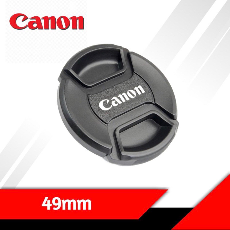 Tutup depan lensa Lenscap Kamera Canon Ukuran 49mm Lens Cap Front cap fix 50mm STM kamera Front cove