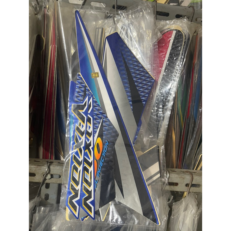 STIKER STRIPING MOTOR VIXION 2007 BIRU