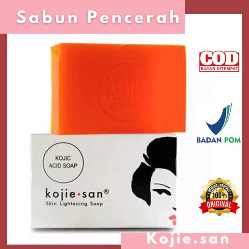 KOJIE-SAN Skin Lightening Soap 65gr sabun mencerahkan kulit wajah