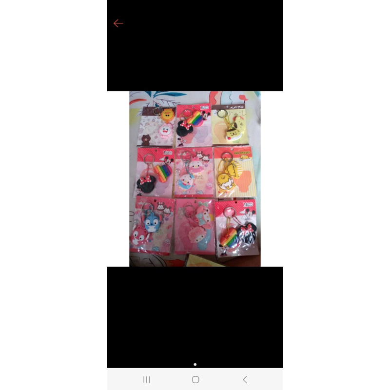 Gantungan kunci Mickey ufufy RANDOM