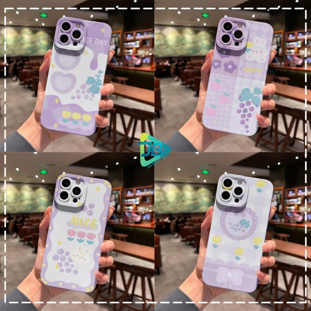 CUSTOM CASE SOFTCASE SILIKON PROCAMERA GRAPE CUSTOM OPPO A3S A1K A5S A7 A37 NEO 9 A15 A15S A16 F1S A59 A96 A52 A92 A31 A8 A33 A53 A9 A5 2020 JB6836