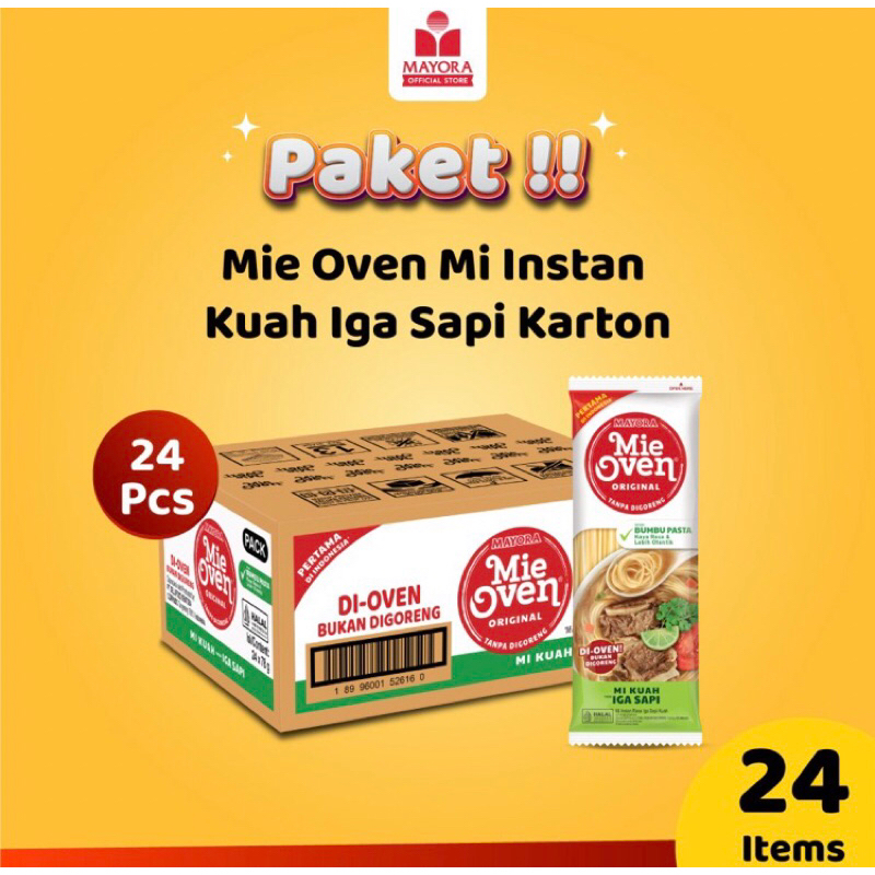 

Mie oven kuah rasa iga sapi 1 karton 24 pcs