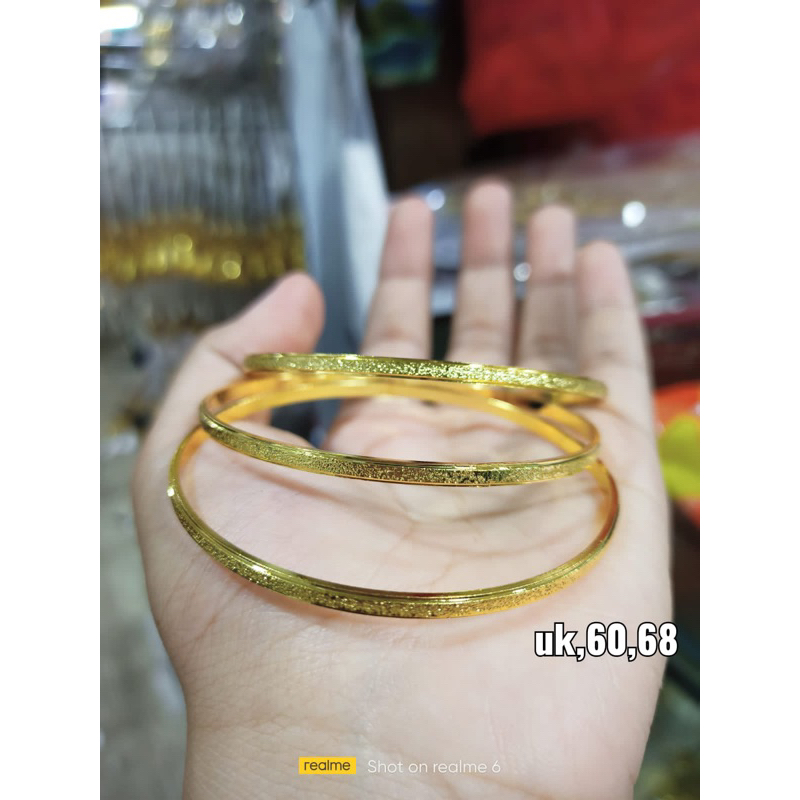 Gelang Keroncong isi 3 / Warna 24k