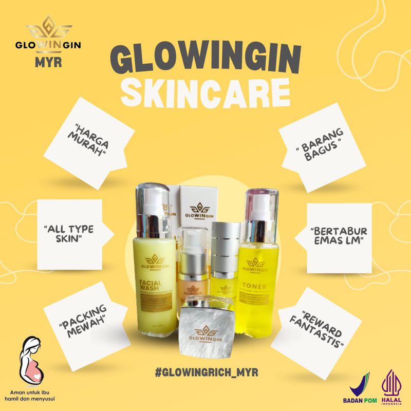 GLOWINGIN SKINCARE PAKET PREMIUM ORIGINAL