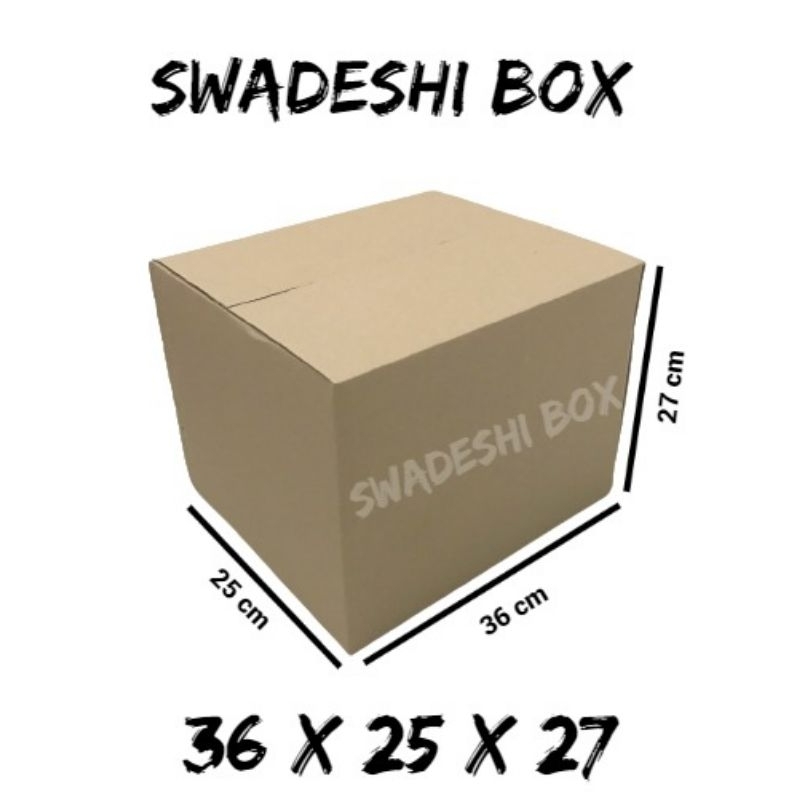 

kardus/karton/box uk. 36x25x27 cm untuk packing singlewall polos