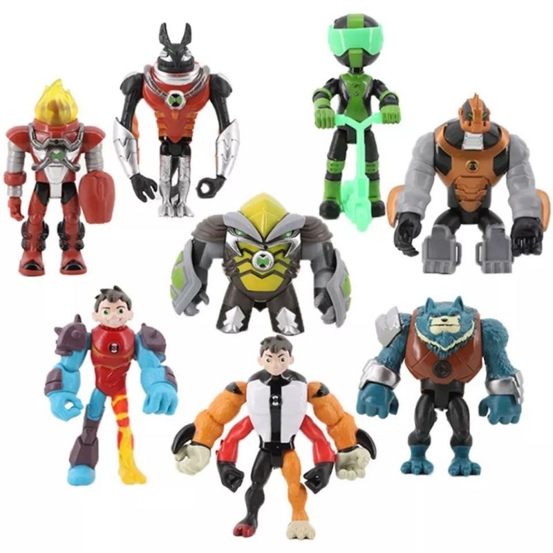 Action figure BEN10 Omni-Glitch Mix and Match Parts Alien force ben 10 ten murah cocok buat kado