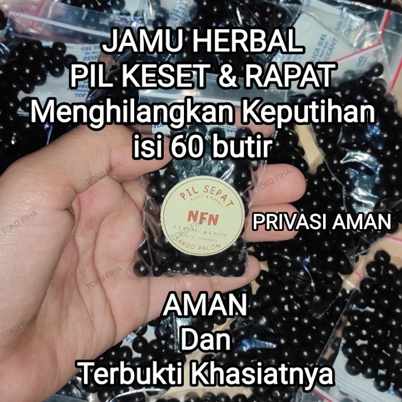 

Jamu Herbal Manjakani PIL KESET & RAPAT Asli - isi 60 butir