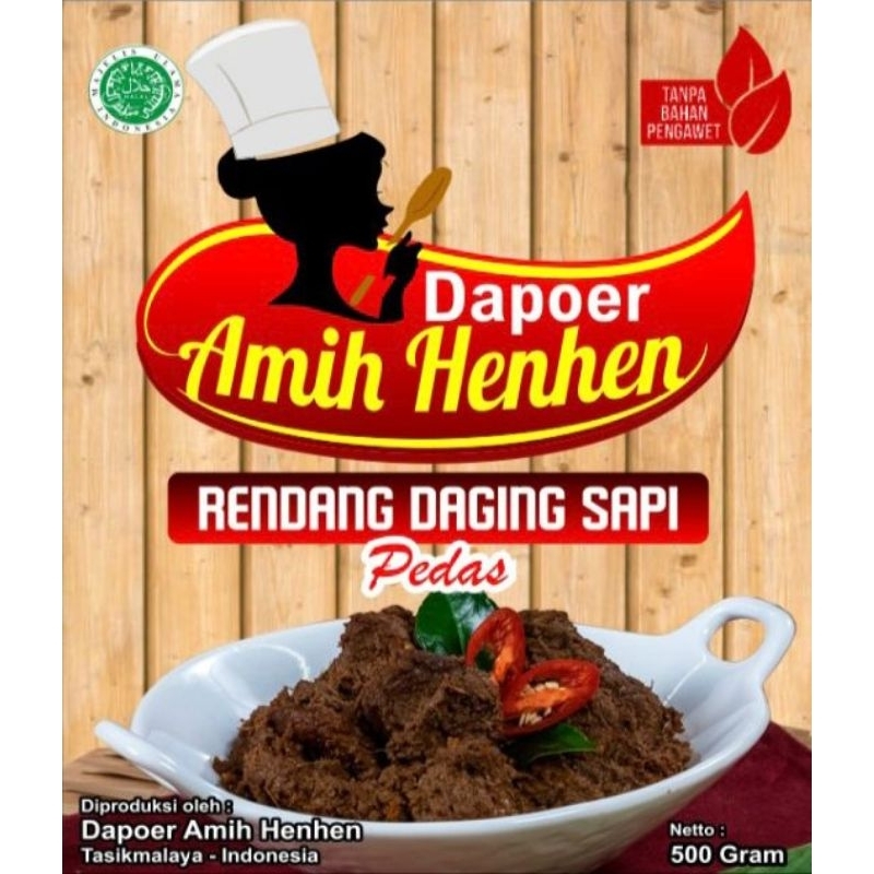 

Rendang Daging Sapi Dapoer Amih Henhen 1Kg, Makanan Khas Indonesia