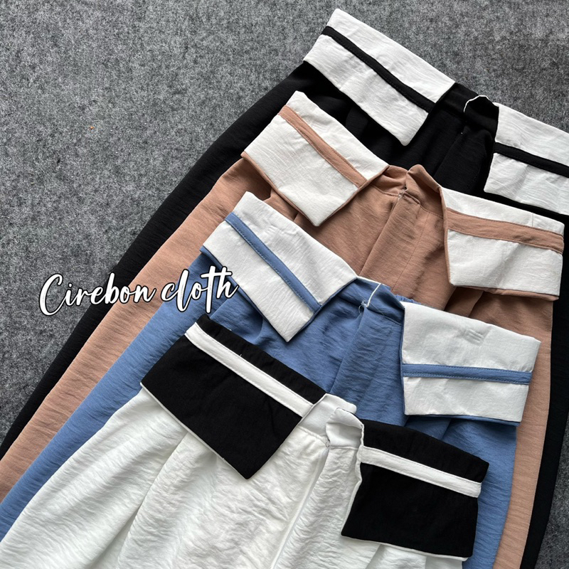 KULOT HIGHWAIST KERAH AIRFLOW | COLLAR PANTS