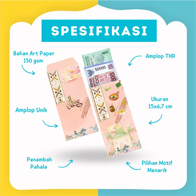 (Eid Series) Amplop THR lebaran / Angpau Amplop Duit Idul Fitri