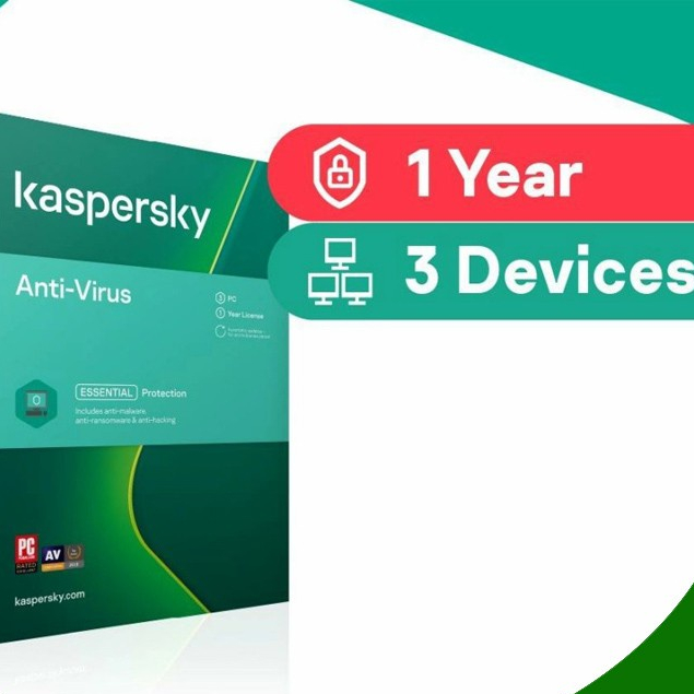 KASPERSKY ANTIVIRUS / ANTI VIRUS / KAV 3USER / 3 USER