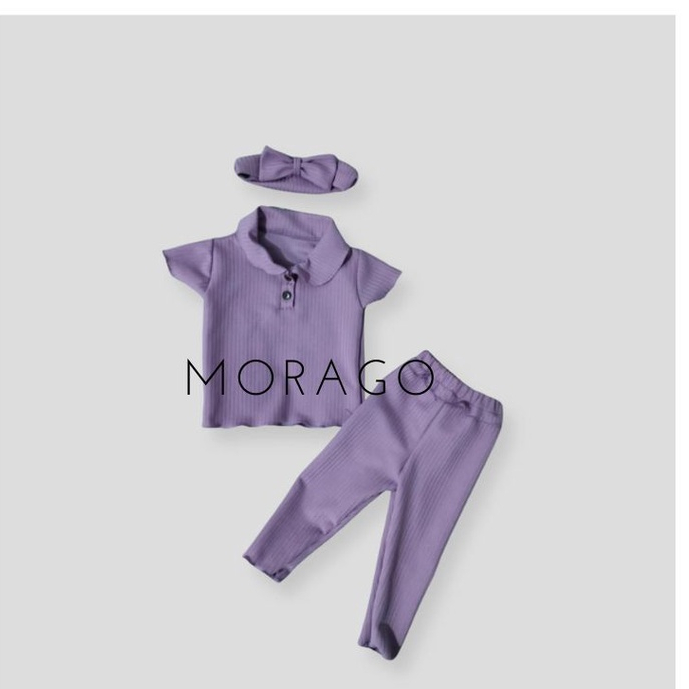 Baju Bayi One Set Mango Knit Set Bayi Murah Usia 3 bulan - 18 bulan