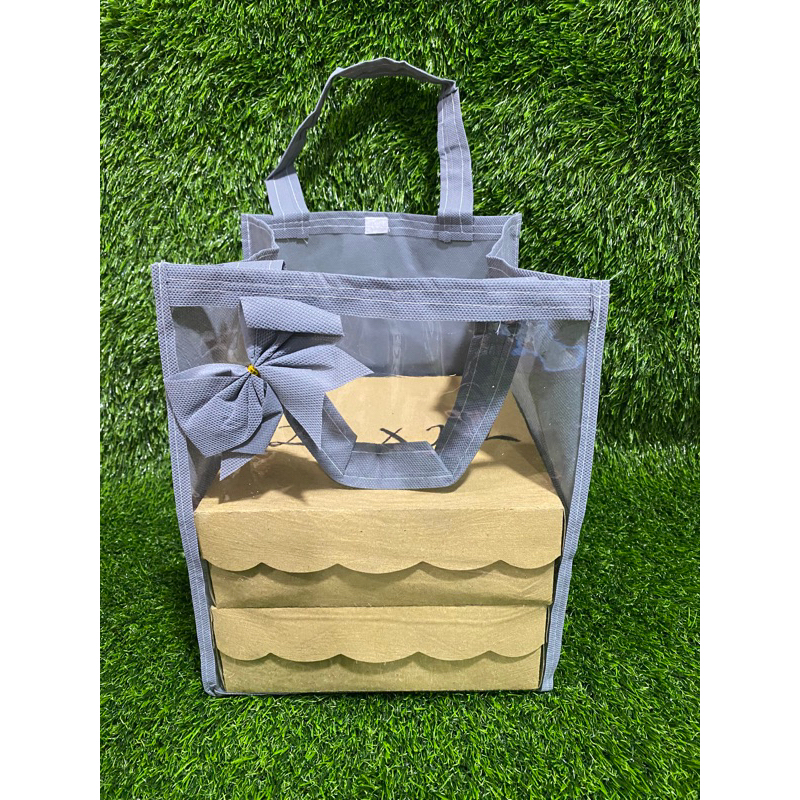 HARGA LUSIN ISI 12 BIJI- TAS HAJATAN MIKA TEBAL 0.25 MM SIZE TAS 22x22x30