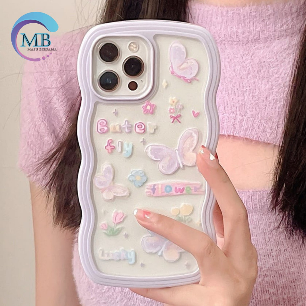 SS129 SOFTCASE MOTIF KARTUN KUPU KUPU FOR IPHONE 7 8 7+ 8+ X XS XR XS MAX 11 12 13 14 PRO MAX MB4190