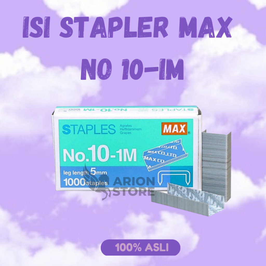 

[ARION STORE] Refill Staples Kecil No 10-IM Max // Refill Stapler Besar No 3-IM Max / Refill Staples [PAX KECIL]