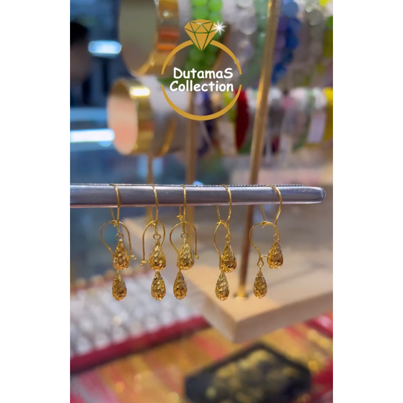 Anting Dewasa & Anak Berat 0,6gram Emas Asli Kadar 375%