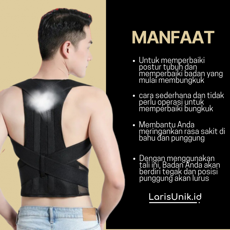 Sabuk Punggung Korset Kesehatan Alat Terapi Punggung Posture Pain Need Help Corrector Besar 2021