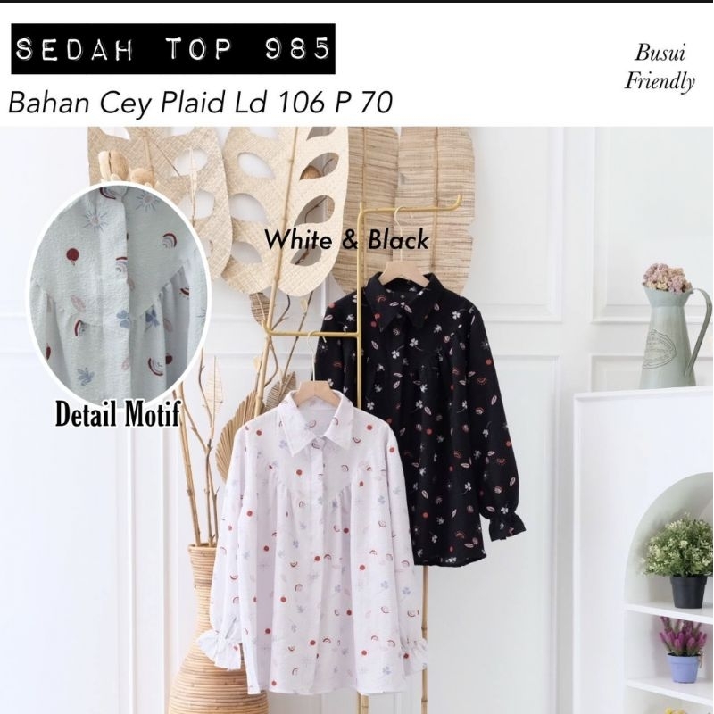 SEDAH TOP / KEMEJA KERJA / KEMEJA DAILY / BUSUI FRIENDLY