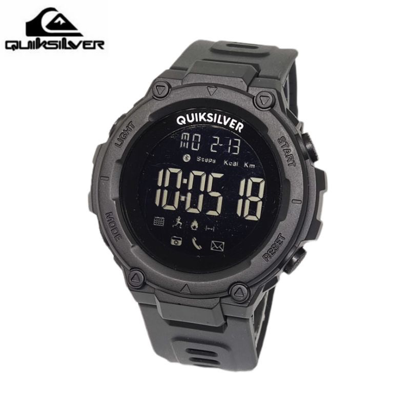 JAM TANGAN PRIA KEREN TERBARU 2021 ANTI AIR QUIKSILVER DRONE DIGITAL RUBBER QS-DRONE-QS 37 Hitam