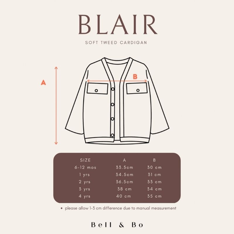 BELL&amp;BO - BLAIR CARDIGAN - CARDIGAN BELL N BO - JAKET ANAK